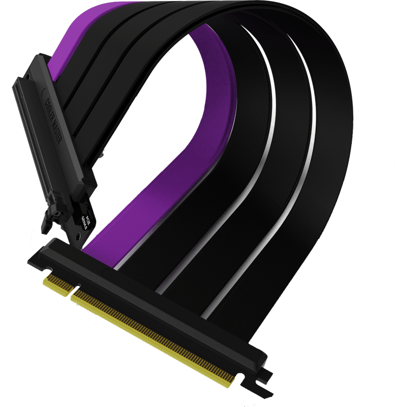 Cooler Master MasterAccessory Riser Cable PCIe 4.0 x16 - 300mm, Zwart Cooler Master MasterAccessory Riser Cable PCIe 4.0 x16 - 300mm, Zwart